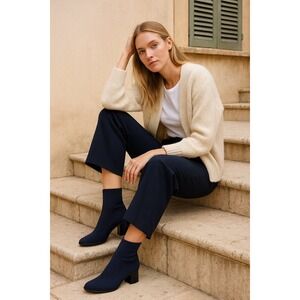 VIVAIA Ankle boots with comfortable heel‎ and almond  navy EU/39 US/8